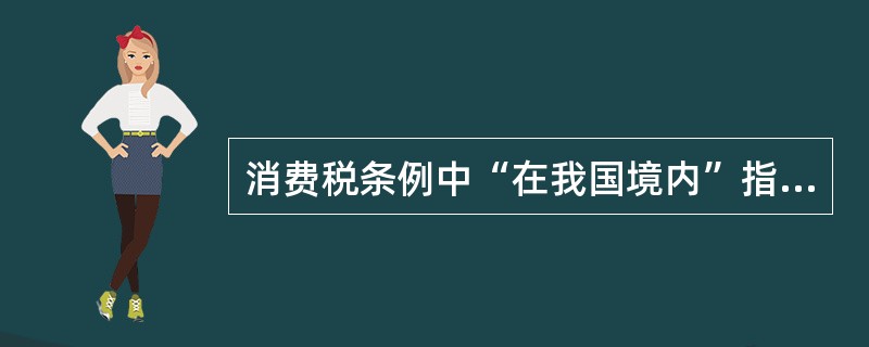 消费税条例中“在我国境内”指的是生产、委托加工和进口属于应当征收消费税的消费品的