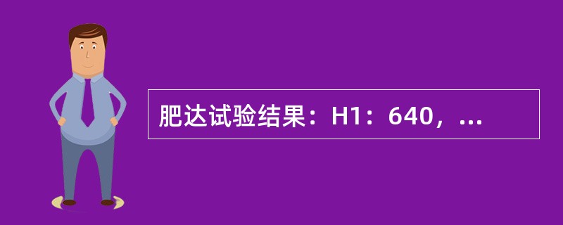 肥达试验结果：H1：640，O1：320，A1：80，B1：80，该病人可能是（