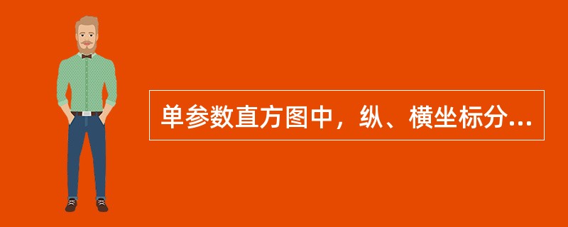 单参数直方图中，纵、横坐标分别表示()