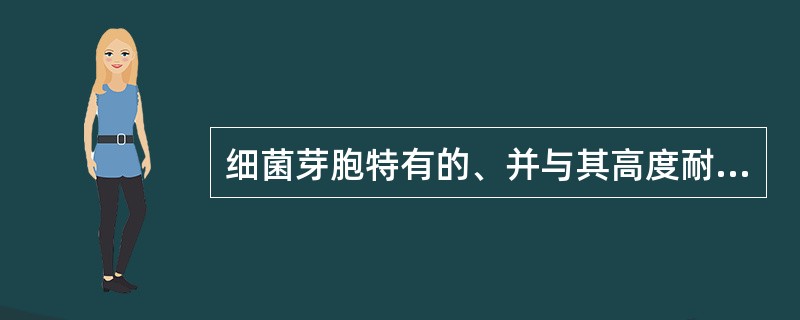细菌芽胞特有的、并与其高度耐热性有关的成分是（）