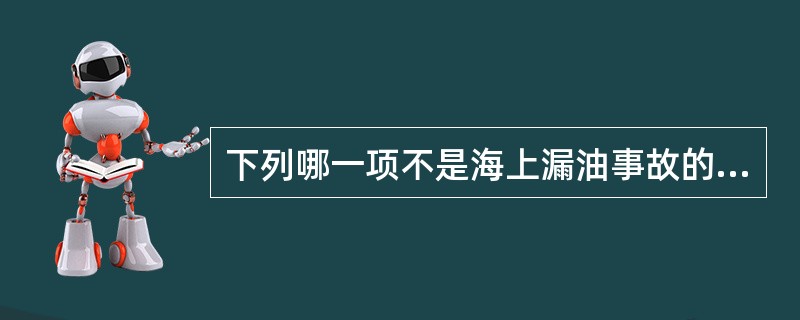 下列哪一项不是海上漏油事故的正确处理方式？（）