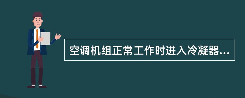 空调机组正常工作时进入冷凝器的是（）。