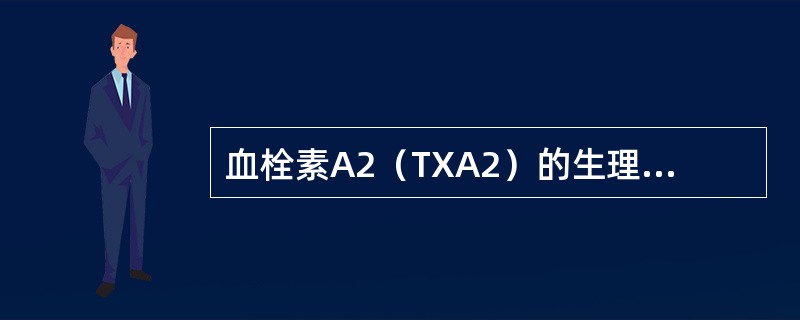 血栓素A2（TXA2）的生理拮抗物，具有很强的抗血小板聚集和舒张血管的作用的是（