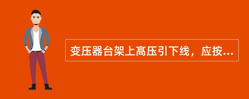 变压器台架上髙压引下线，应按（）要求制作，才能做得直且受力均匀。