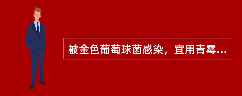 被金色葡萄球菌感染，宜用青霉素联用（）