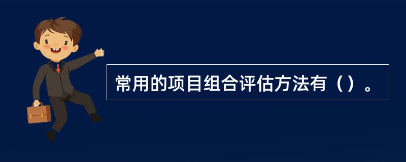 常用的项目组合评估方法有（）。