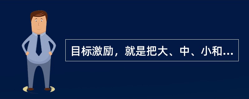 目标激励，就是把大、中、小和远、中、近的目标相结合，使团队成员在工作中时刻把自己