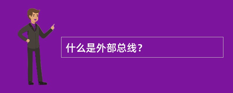 什么是外部总线？