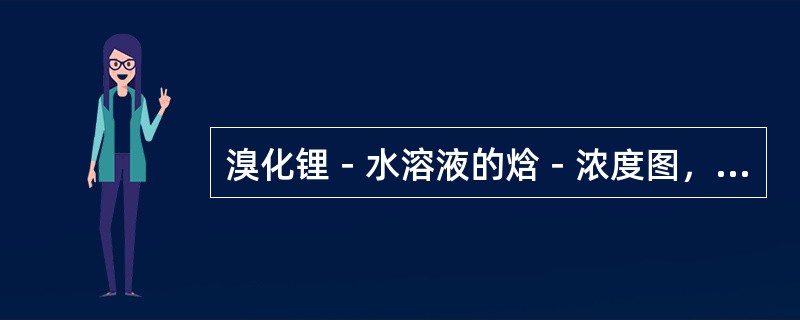 溴化锂－水溶液的焓－浓度图，图中纵坐标是（）。