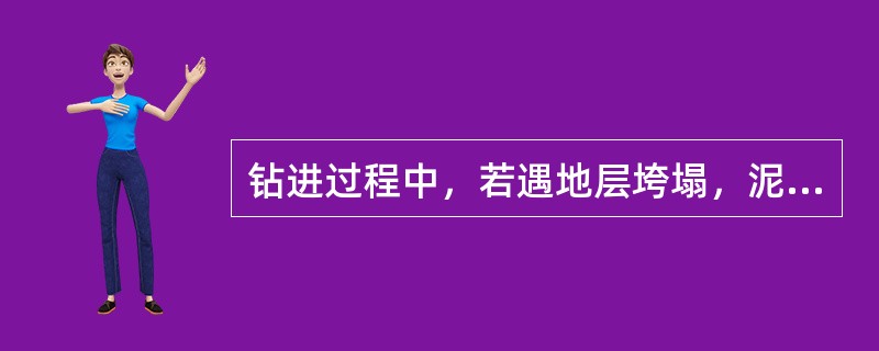 钻进过程中，若遇地层垮塌，泥浆漏失，或高压气，水喷等现象影响正常钻进时，通常不采