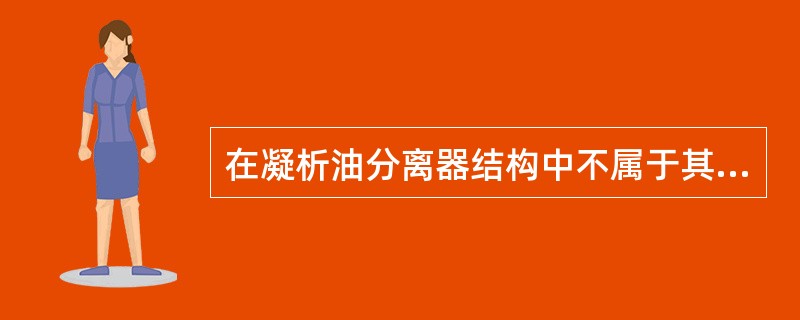 在凝析油分离器结构中不属于其部件的是（）。