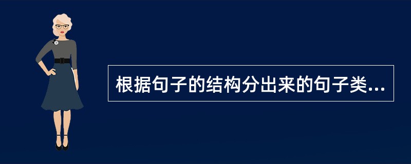 根据句子的结构分出来的句子类型叫（）。