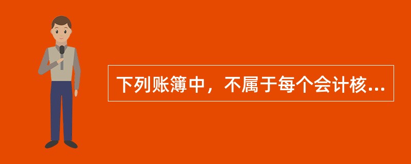 下列账簿中，不属于每个会计核算单位必须设置的是（）