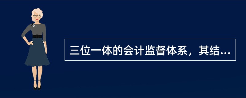 三位一体的会计监督体系，其结构层次有（）。