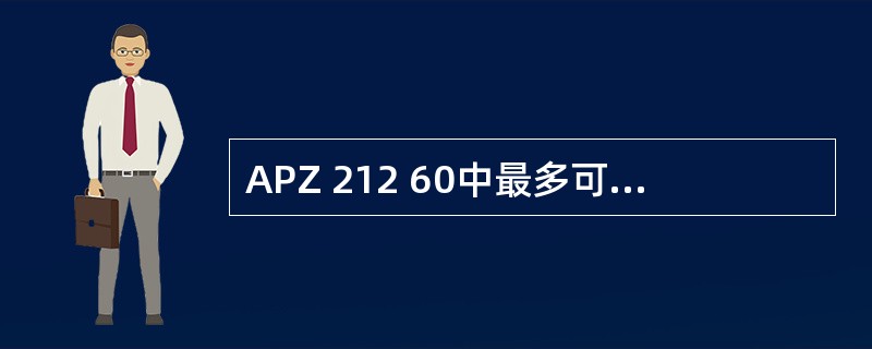 APZ 212 60中最多可以配有的S-RPB的数量是（）