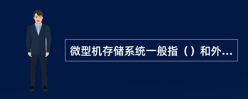 微型机存储系统一般指（）和外存两部分。