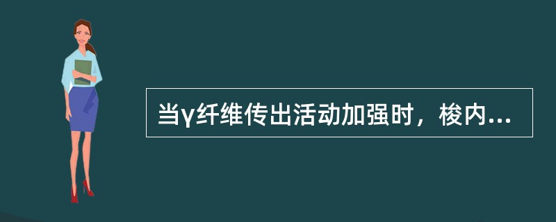 当γ纤维传出活动加强时，梭内肌纤维收缩，可提高肌梭的____，因此纤维的活动对_