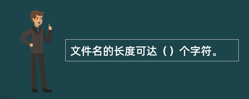 文件名的长度可达（）个字符。