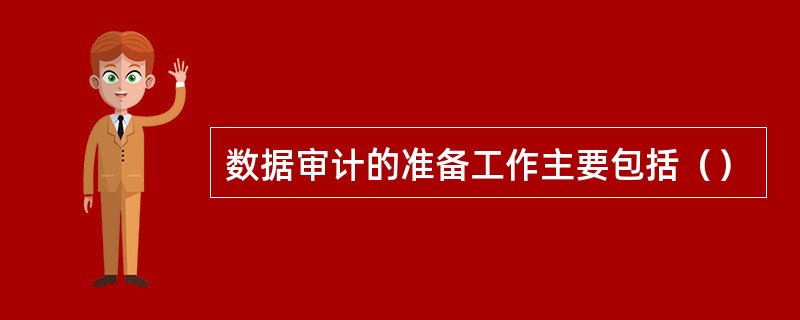 数据审计的准备工作主要包括（）