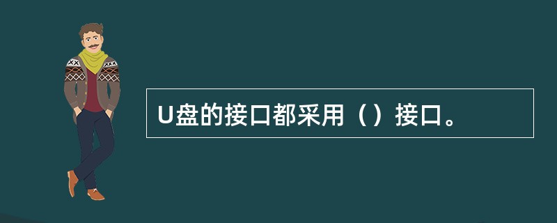 U盘的接口都采用（）接口。