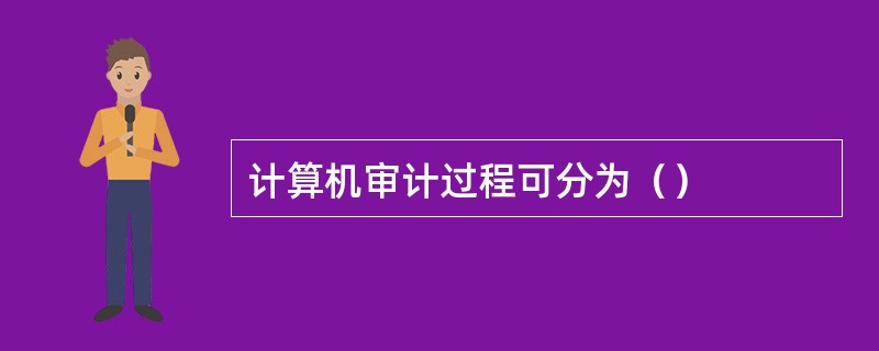 计算机审计过程可分为（）