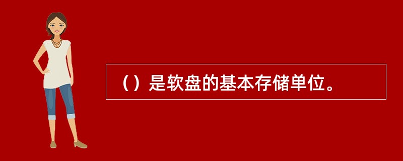 （）是软盘的基本存储单位。