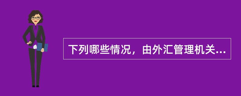 下列哪些情况，由外汇管理机关没收违法所得，处违法金额30%以下的罚款；情节严重的