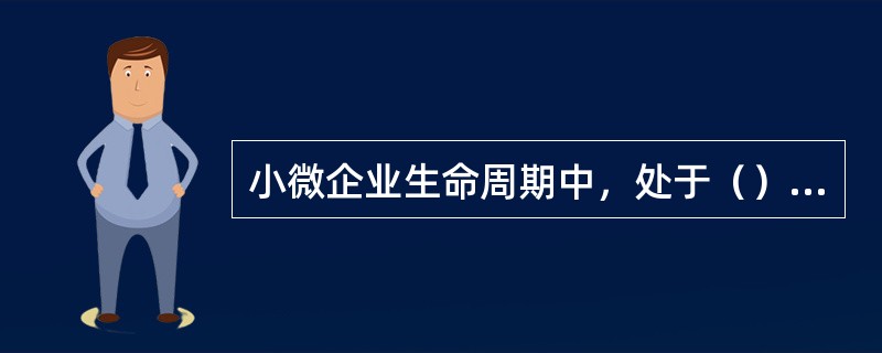 小微企业生命周期中，处于（）阶段的企业风险最小。