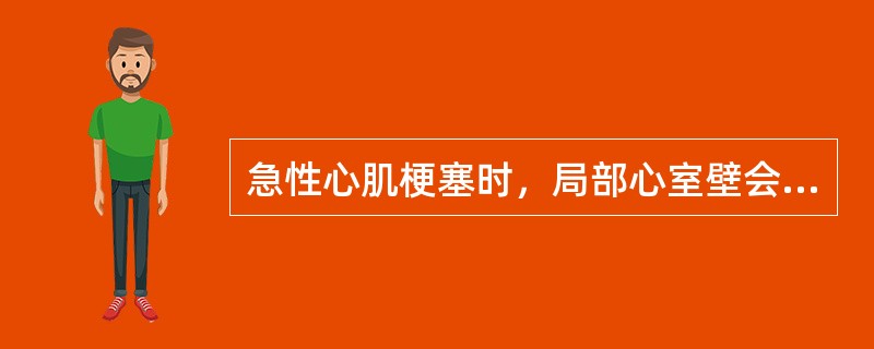 急性心肌梗塞时，局部心室壁会出现哪项以外的运动异常（）