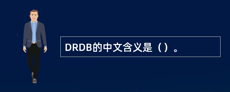 DRDB的中文含义是（）。