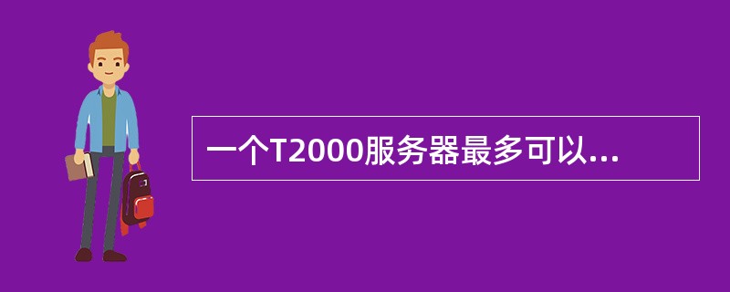 一个T2000服务器最多可以接入（）个客户端。