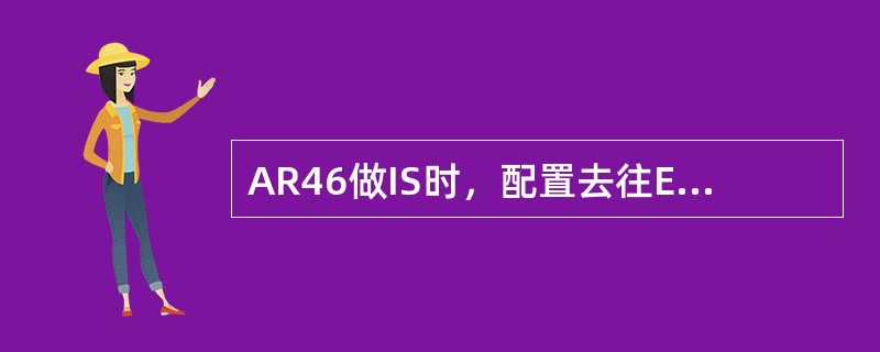 AR46做IS时，配置去往ES的静态路由时，目的地址是什么：（）