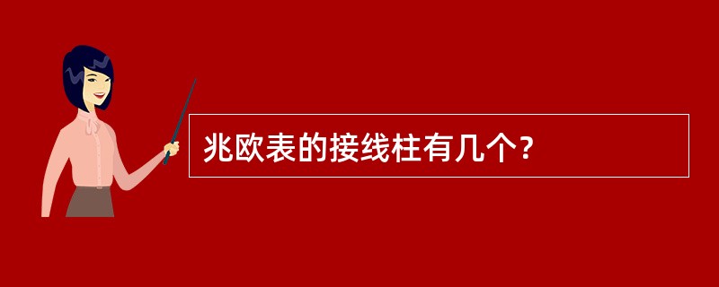 兆欧表的接线柱有几个？