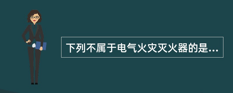 下列不属于电气火灾灭火器的是。（）