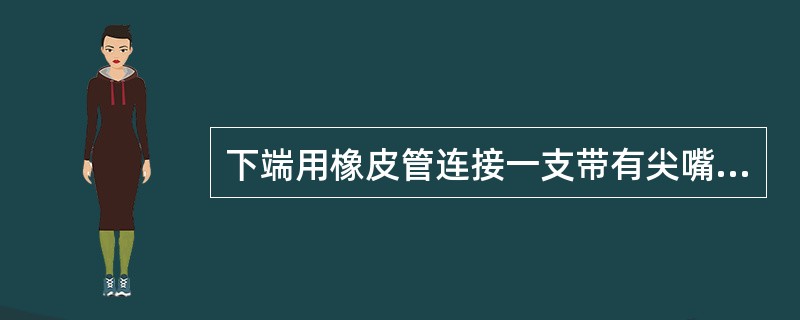 下端用橡皮管连接一支带有尖嘴的小玻璃管的滴定管是（）滴定管。