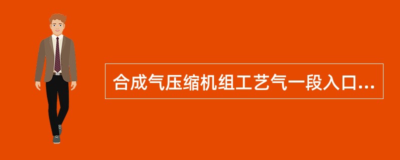 合成气压缩机组工艺气一段入口流量（）Nm3/h、高压侧循环段总出口流量（）Nm3