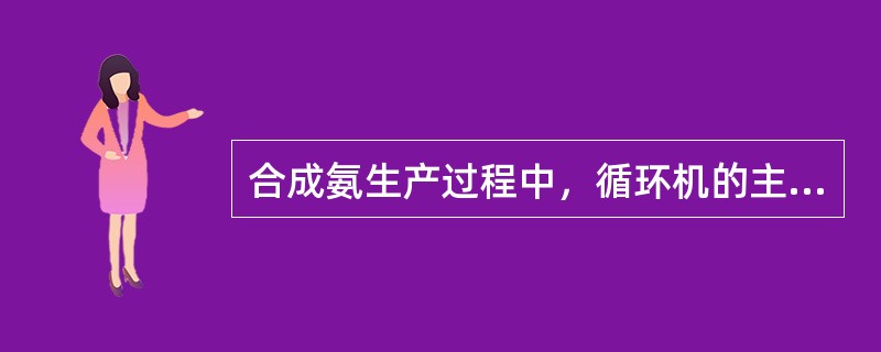 合成氨生产过程中，循环机的主要任务是什么？