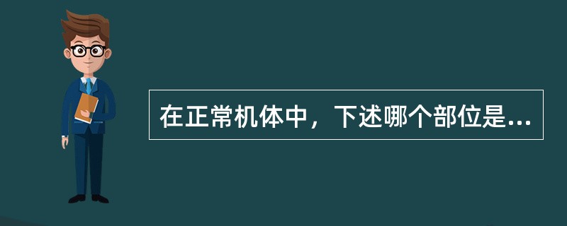 在正常机体中，下述哪个部位是无菌的
