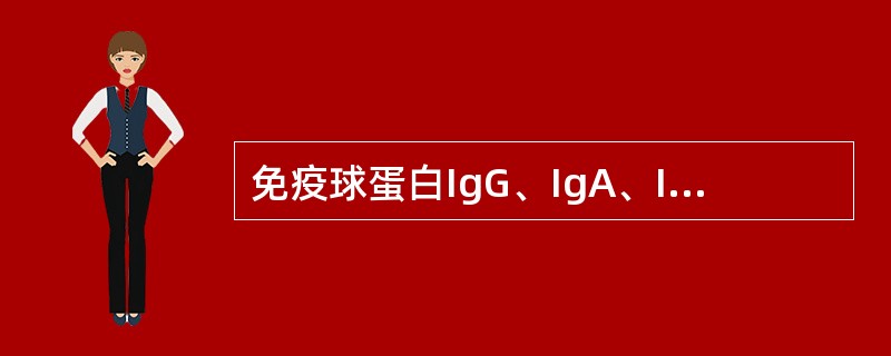 免疫球蛋白IgG、IgA、IgM的定量测定可采用