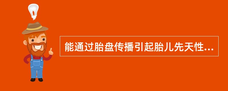 能通过胎盘传播引起胎儿先天性疾病的螺旋体是