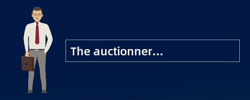 The auctionneres shall issue the auction