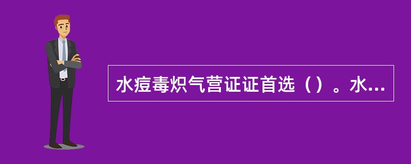 水痘毒炽气营证证首选（）。水痘邪郁肺卫证首选（）。