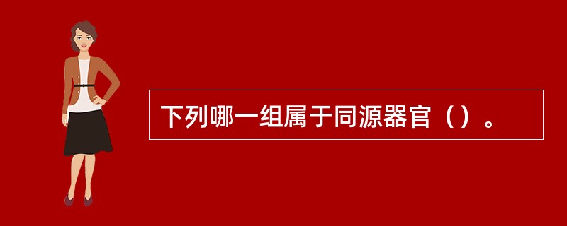 下列哪一组属于同源器官（）。