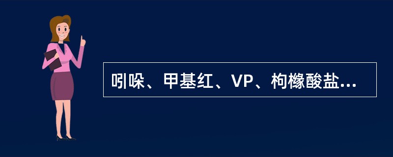 吲哚、甲基红、VP、枸橼酸盐利用四种试验常用于鉴定肠道杆菌，合称为（）试验。