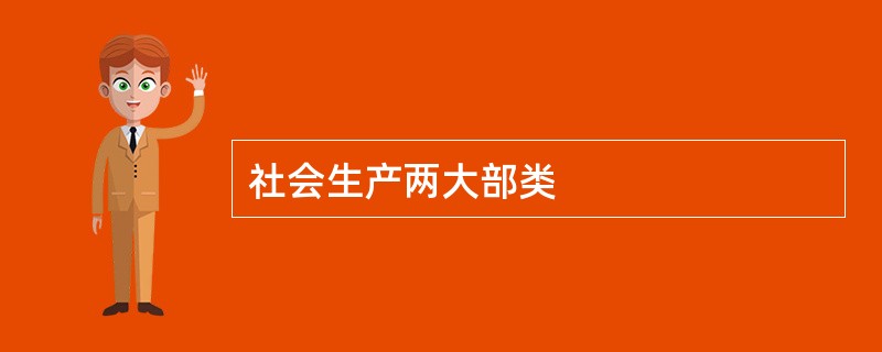 社会生产两大部类