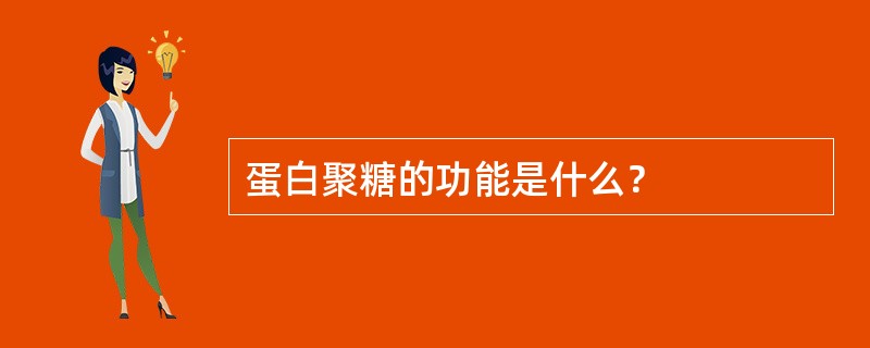 蛋白聚糖的功能是什么？