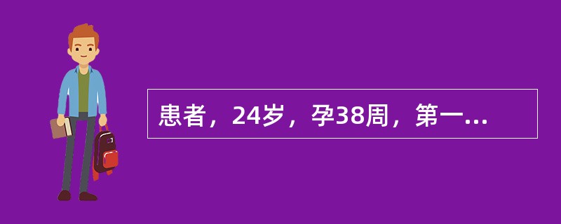 患者，24岁，孕38周，第一胎，阴道流液2小时入院。提示：病人入院20小时出现不