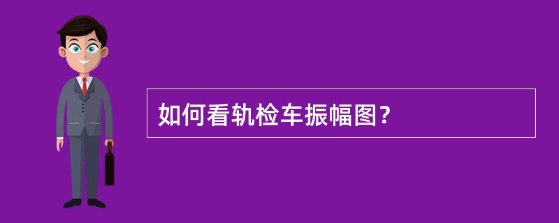 如何看轨检车振幅图？