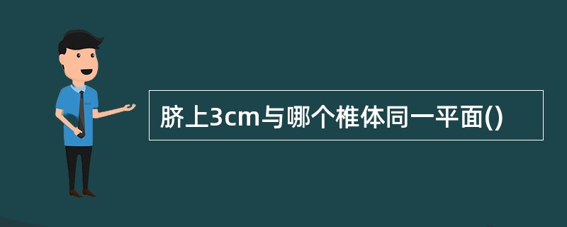 脐上3cm与哪个椎体同一平面()