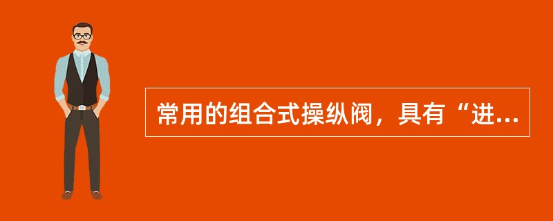 常用的组合式操纵阀，具有“进液阀为半平衡式锥阀，单个阀片安装在配液板上”特点的是